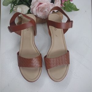 Me Too Brown Strappy Heels